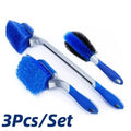 3Pcs Bristle Cleaner Car Alloy Wheel Cleaning Brush Tool Tire Washing Clean Soft