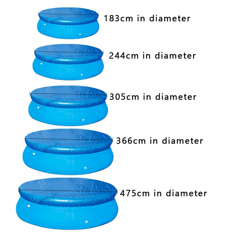 Round Swimming Pool Cover for Intex Bestway Family Garden Paddling Pools Cover