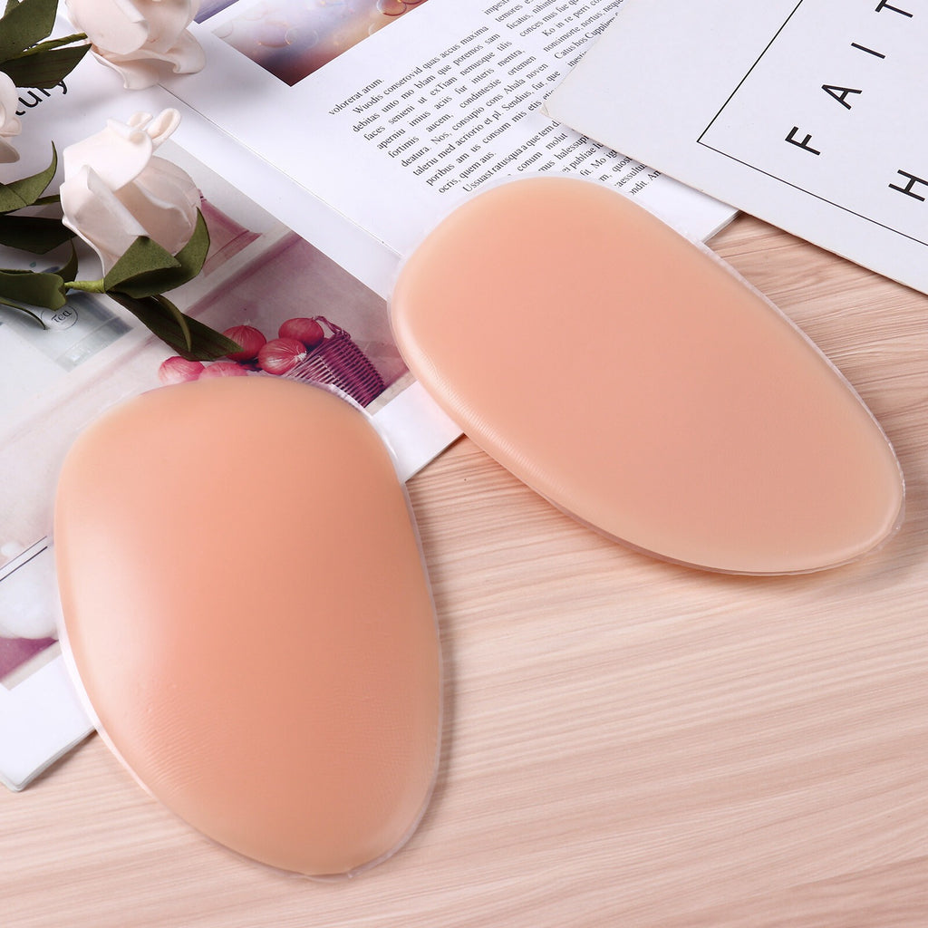 1 Pair Drop Shaped Silicone Butt Pads Buttocks Enhancer Booster Hip Bum Padding