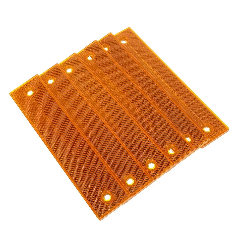 6X Acrylic Reflective Sign Post Panels Road Markers for Driveway Parking Safety