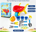 Kids Colourful Plastic Beach Wheelbarrow Spade Set Sandbox Summer OutdoorToy NEW