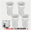 4x IBC Lid Filter Nylon Washable IBC Cover Filter Rain Water Tank Filter Mesh