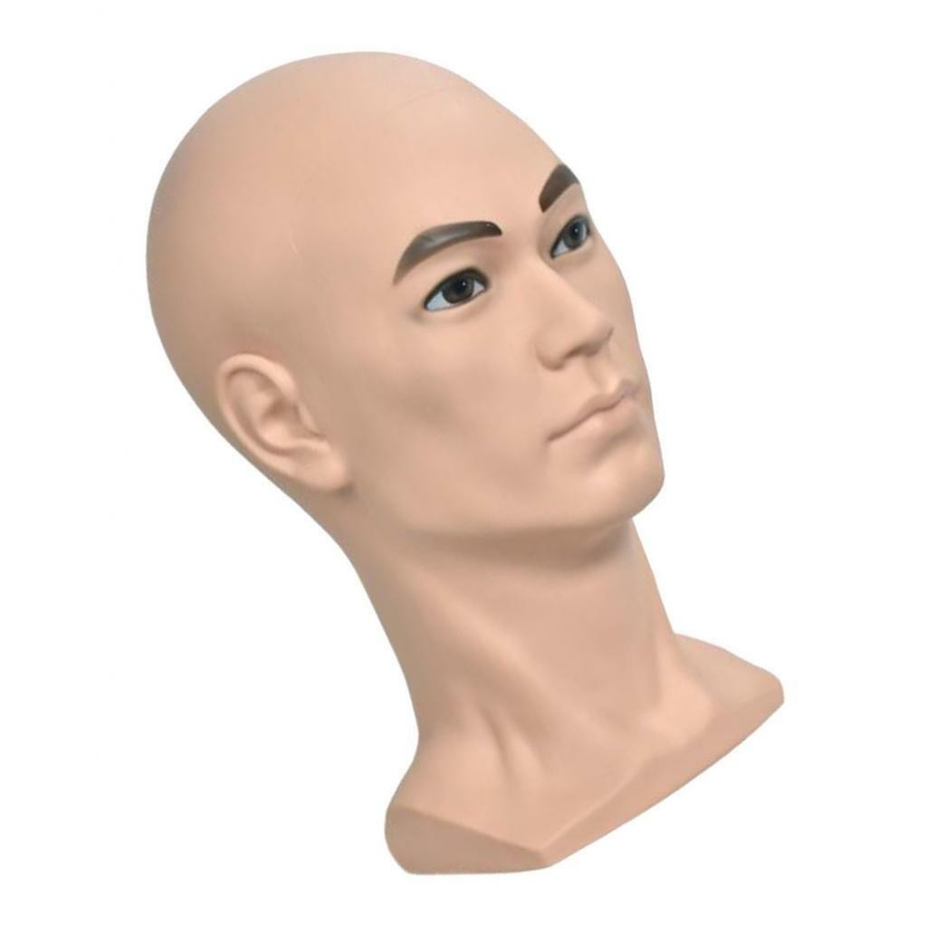 PVC 20'' Male   Mannequin Hat   Headset Jewels Display Manikin Head