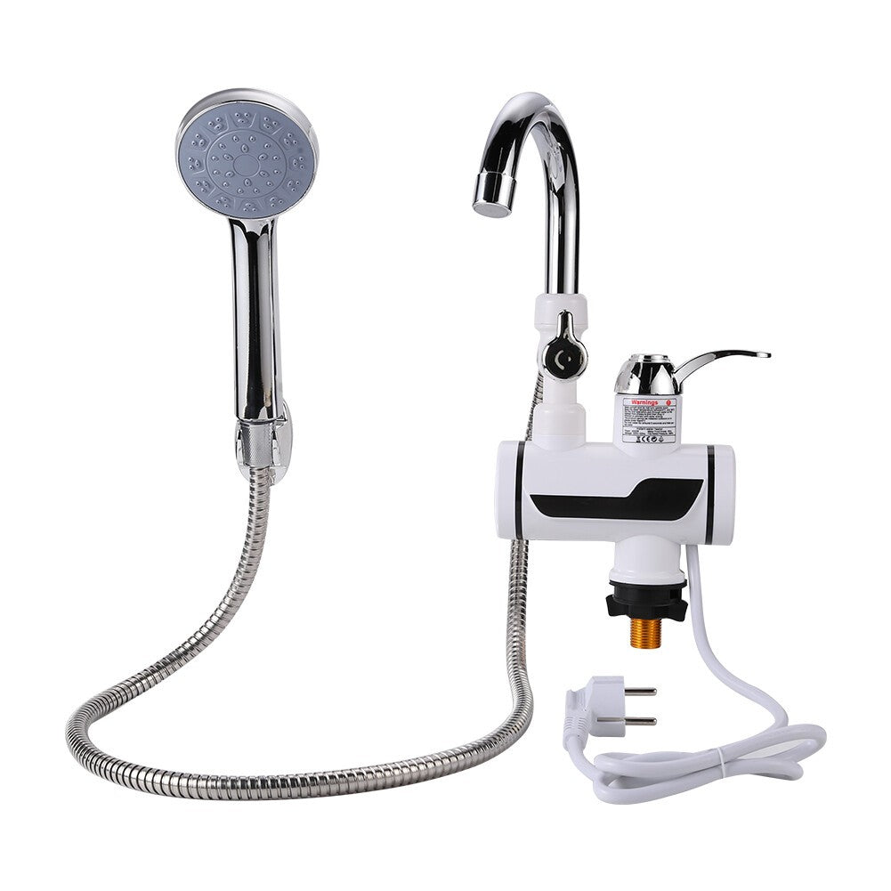 220V 3000W UK Plug Instant Electric Water Tap Heater Shower Digital (Below)