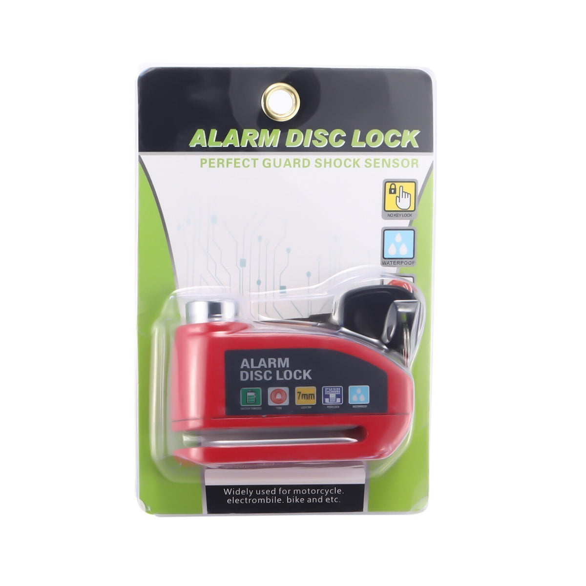 Alarm Motorbike Disc Lock Brake Scooter Motorcycle disclock Alarm disc lock