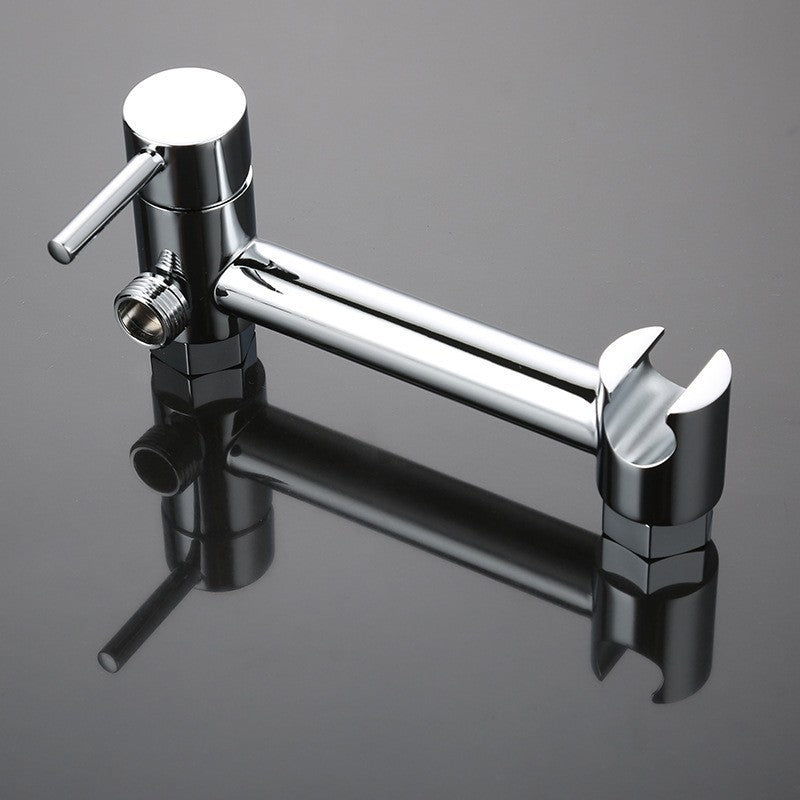 Bathroom Shower Bar Mixer Valve Tap Hot Cold Faucet Chrome Brass Wall Mount
