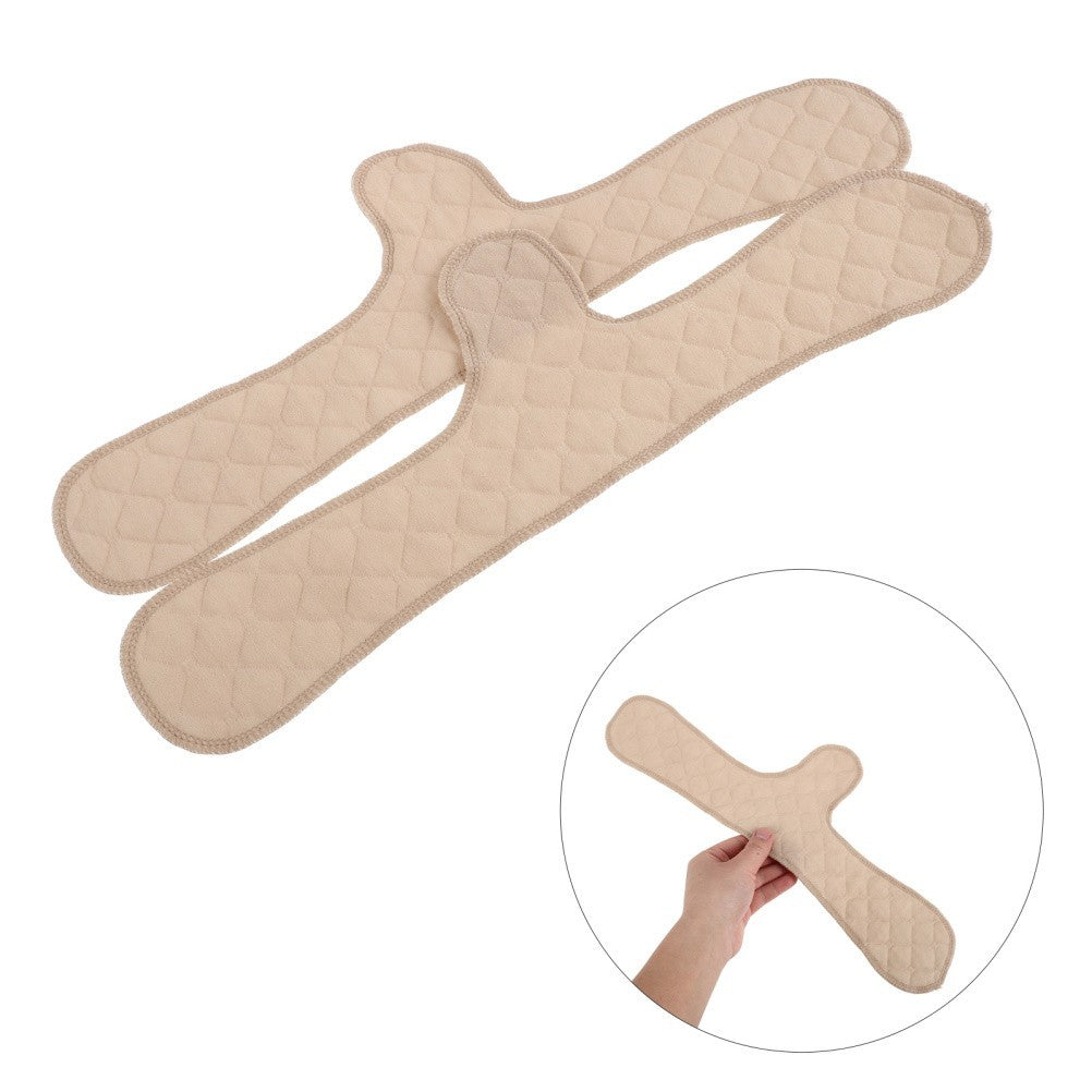 4 Pcs Sweat Absorbent under Breast Pads Bra Reusable Cotton Inserts Washable