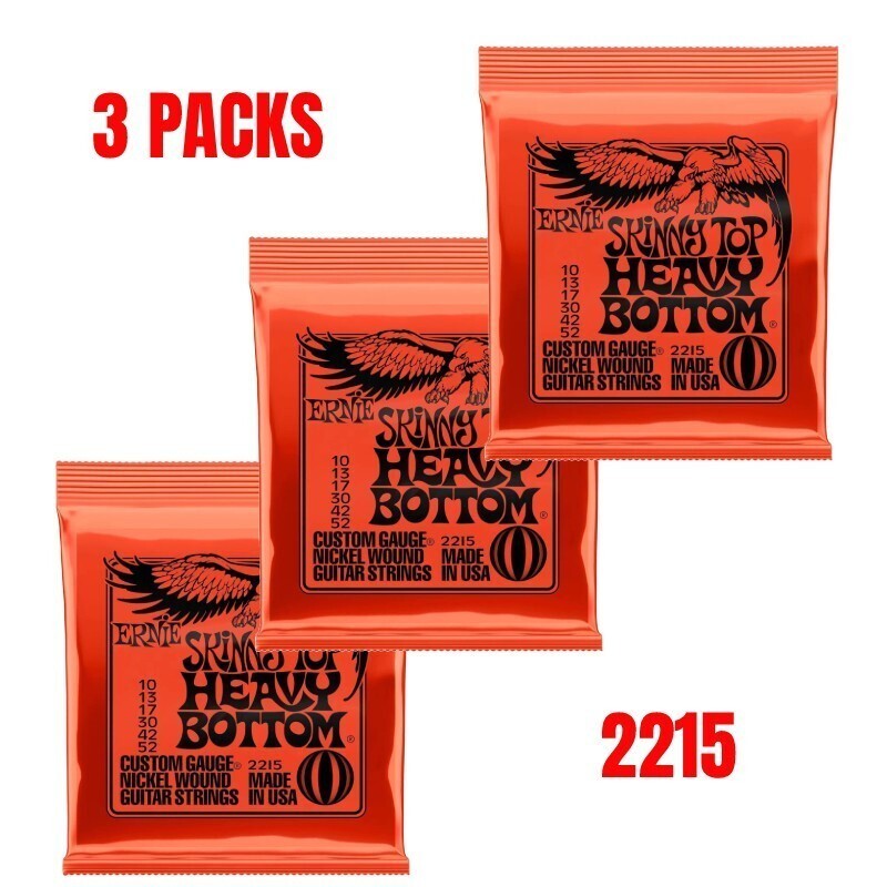 3 Sets Nickel Wound Electric Guitar Strings 10-52 Fits for Ernie Ball 2215