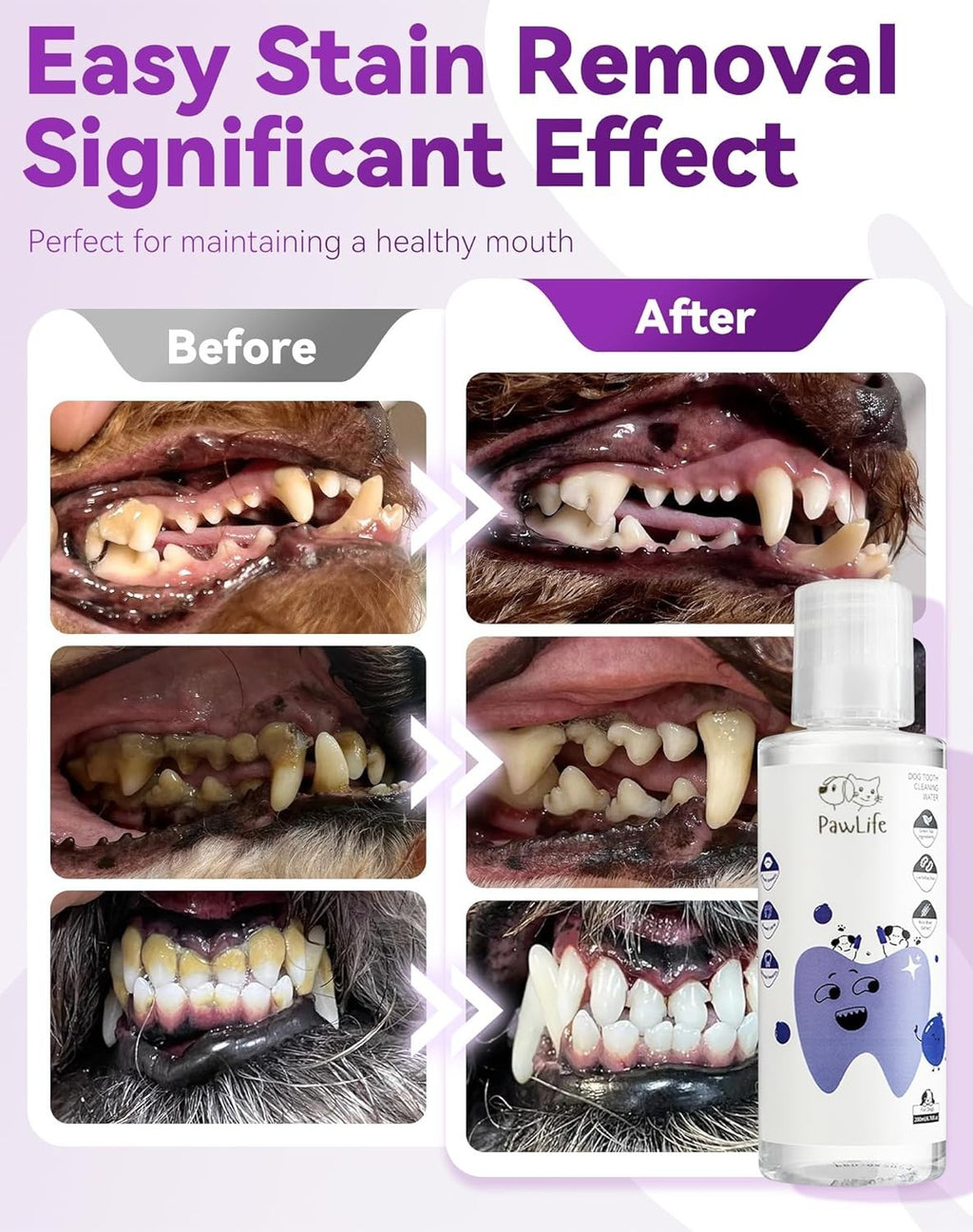 1-2PACK PawBright Dental Plus, Odorless & Flavorless Formula to Fight Tartar-NEW