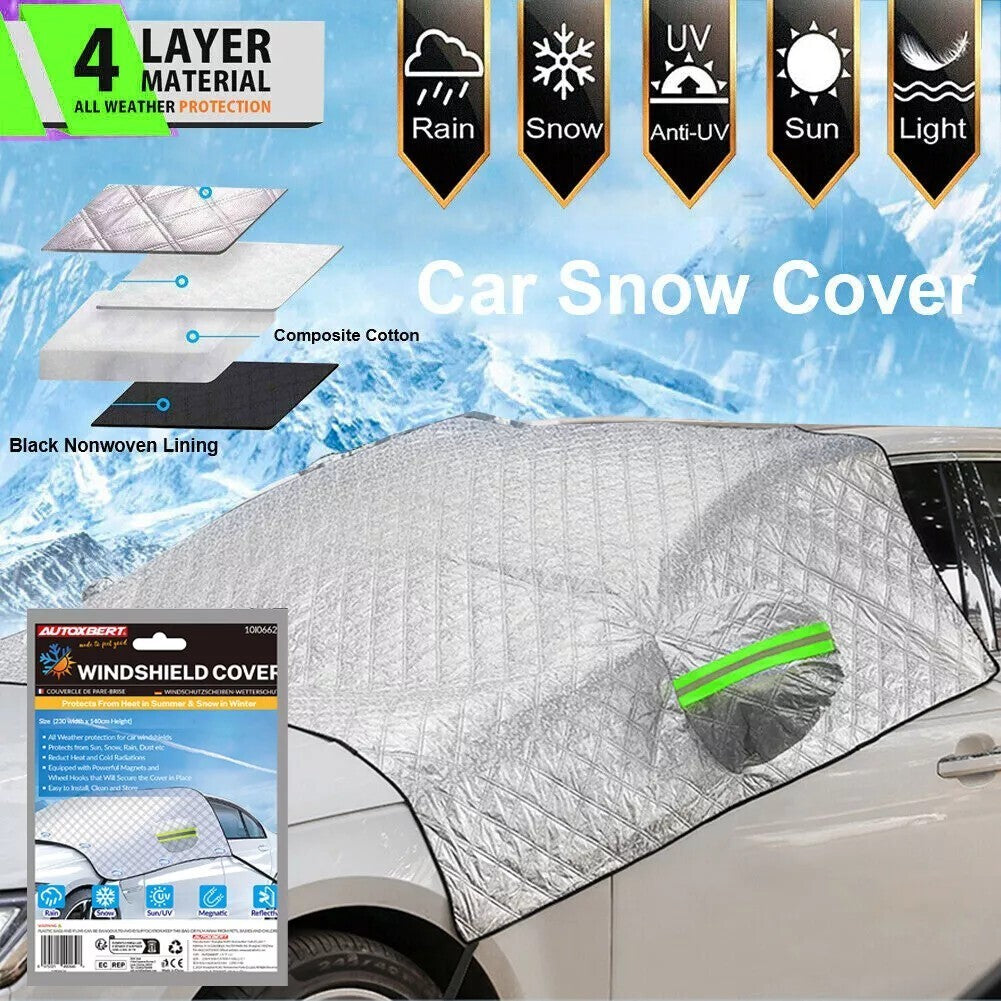 Windscreen Cover Window Screen Frost Ice Snow Sun Dust Protector for Car Van SUV