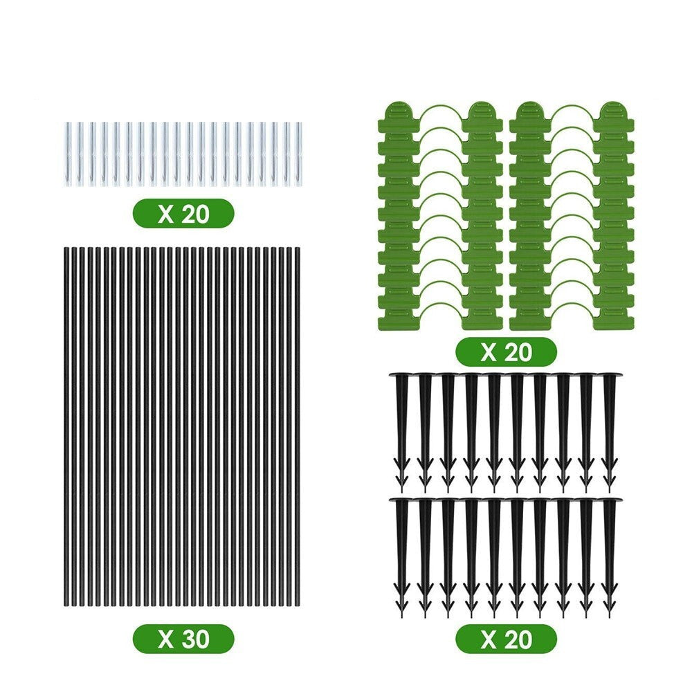90PCS Greenhouse Hoops Plant Grow Tunnel Garden Support Frame for Netting Tunnel