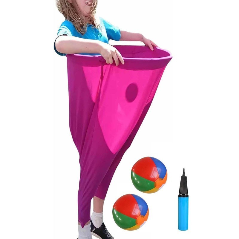 Granny Pants Yard Game Set - Giant Outdoor Party Game with Bouncy Balls