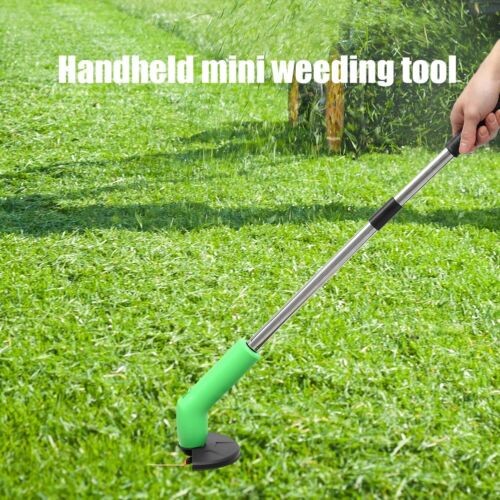 Electric Cordless Grass Trimmer Garden Weed Strimmer Cutter Mini Handheld Tool~~