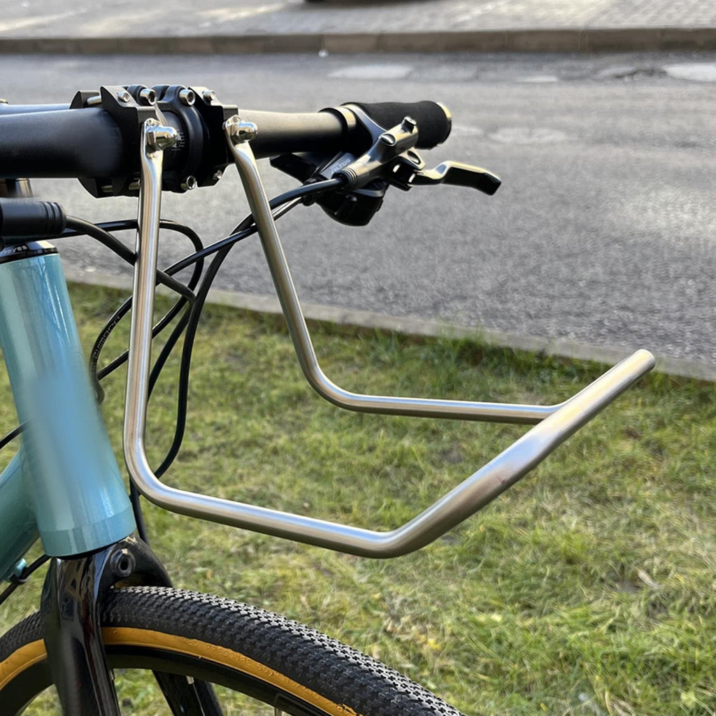 Bike Front Cargo Rack Stainless Steel Carrier Bicycle Bag Holder with Strong