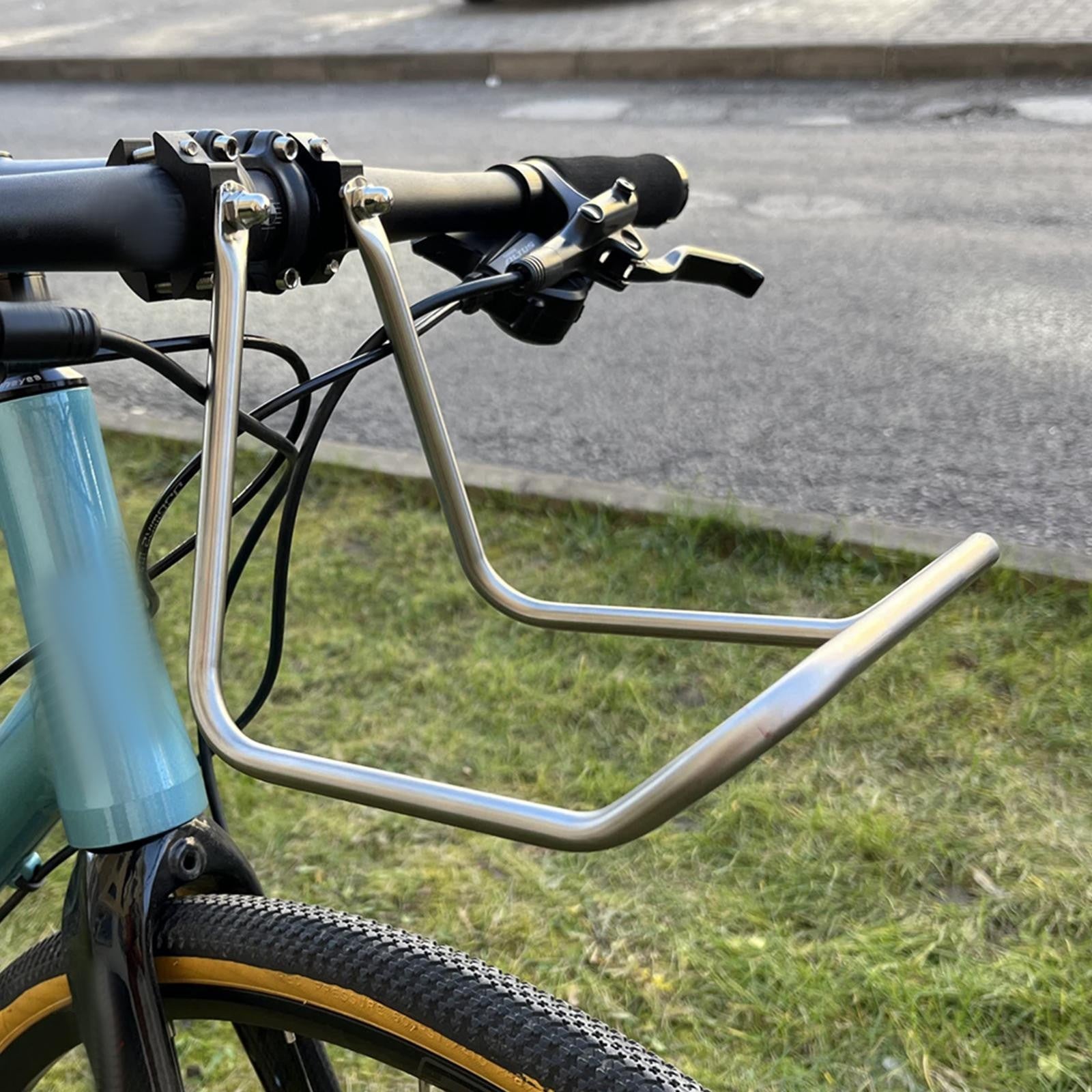 Bike Front Cargo Rack Stainless Steel Carrier Bicycle Bag Holder with Strong