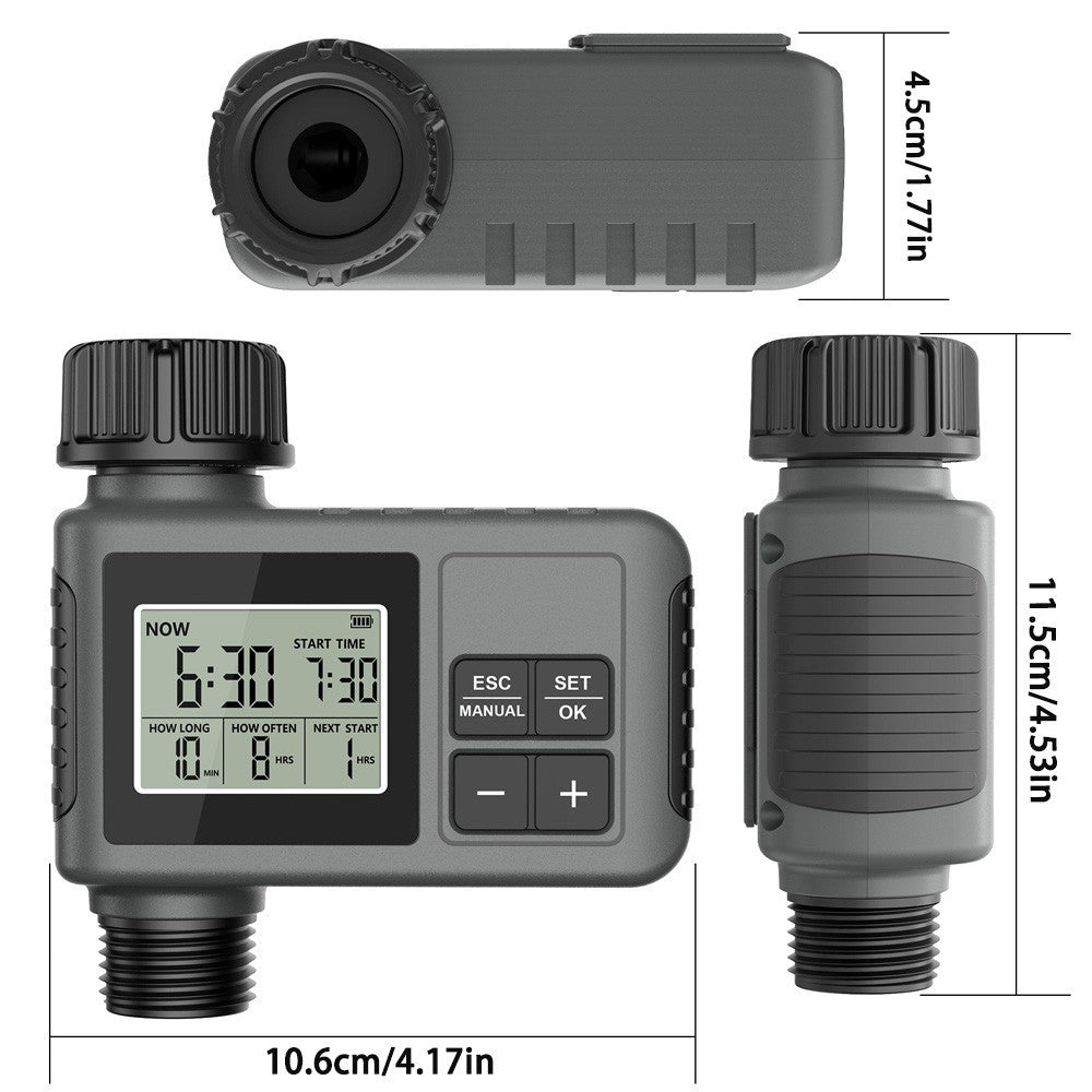 Automatic Water Timer Irrigation Watering System Sprinkler Garden Programmer Set