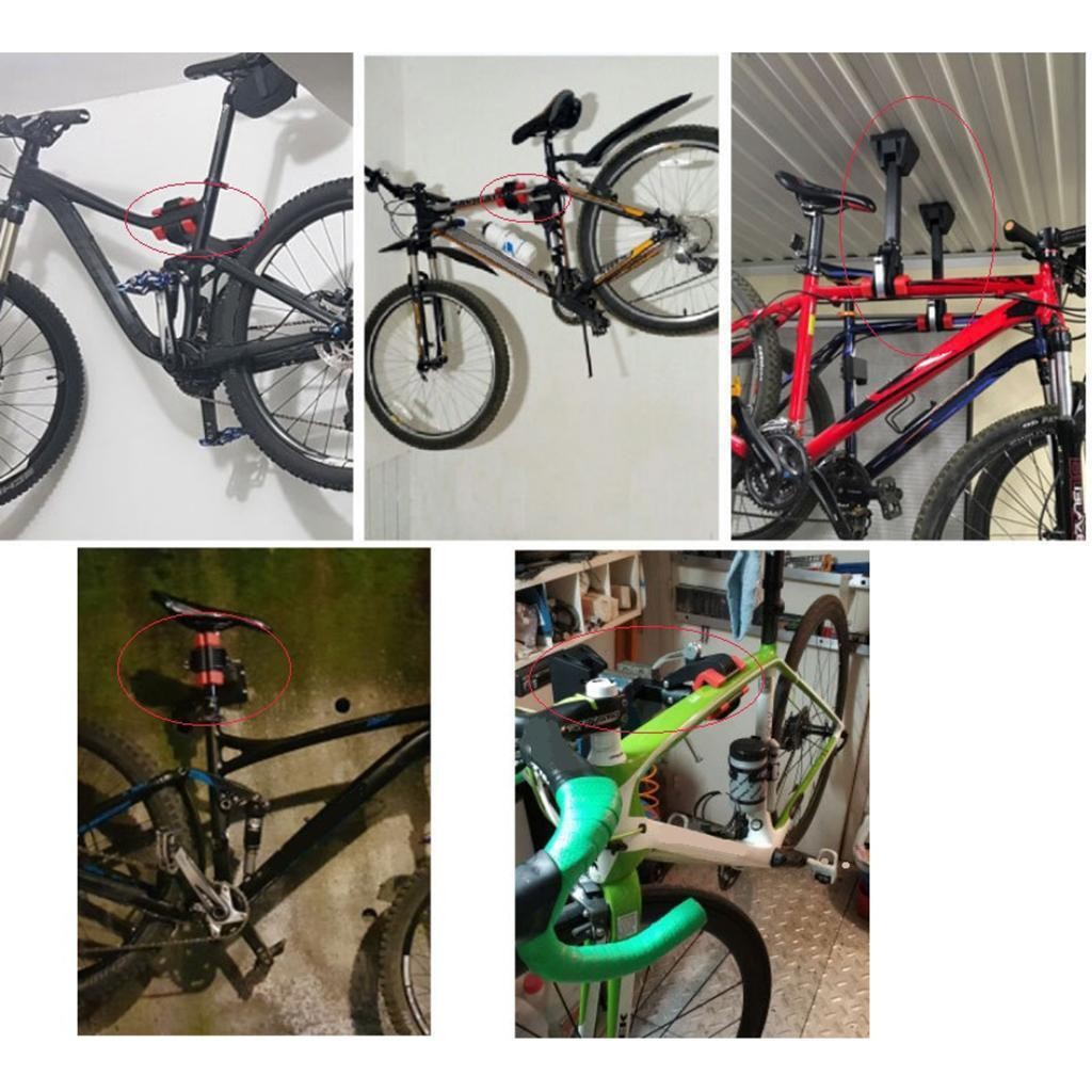 Folding Bike Repair Stand Clamp, Wall Mount Rack Holder,