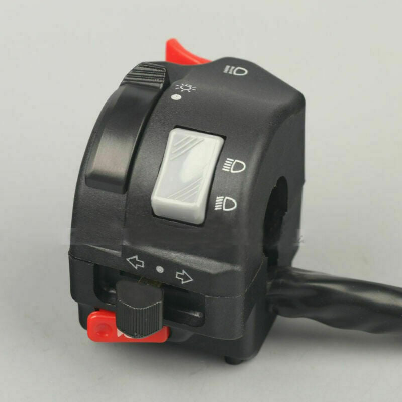Motorcycle Left Hand Switch Headlight Horn Blinker Handlebar Switch Hi/Lo Bea
