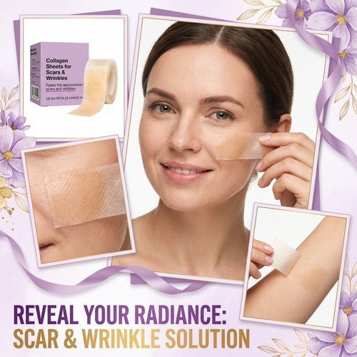Scarlette Collagen Tape, Scarlette Collagen Sheets for Scars & Wrinkle, Silicone