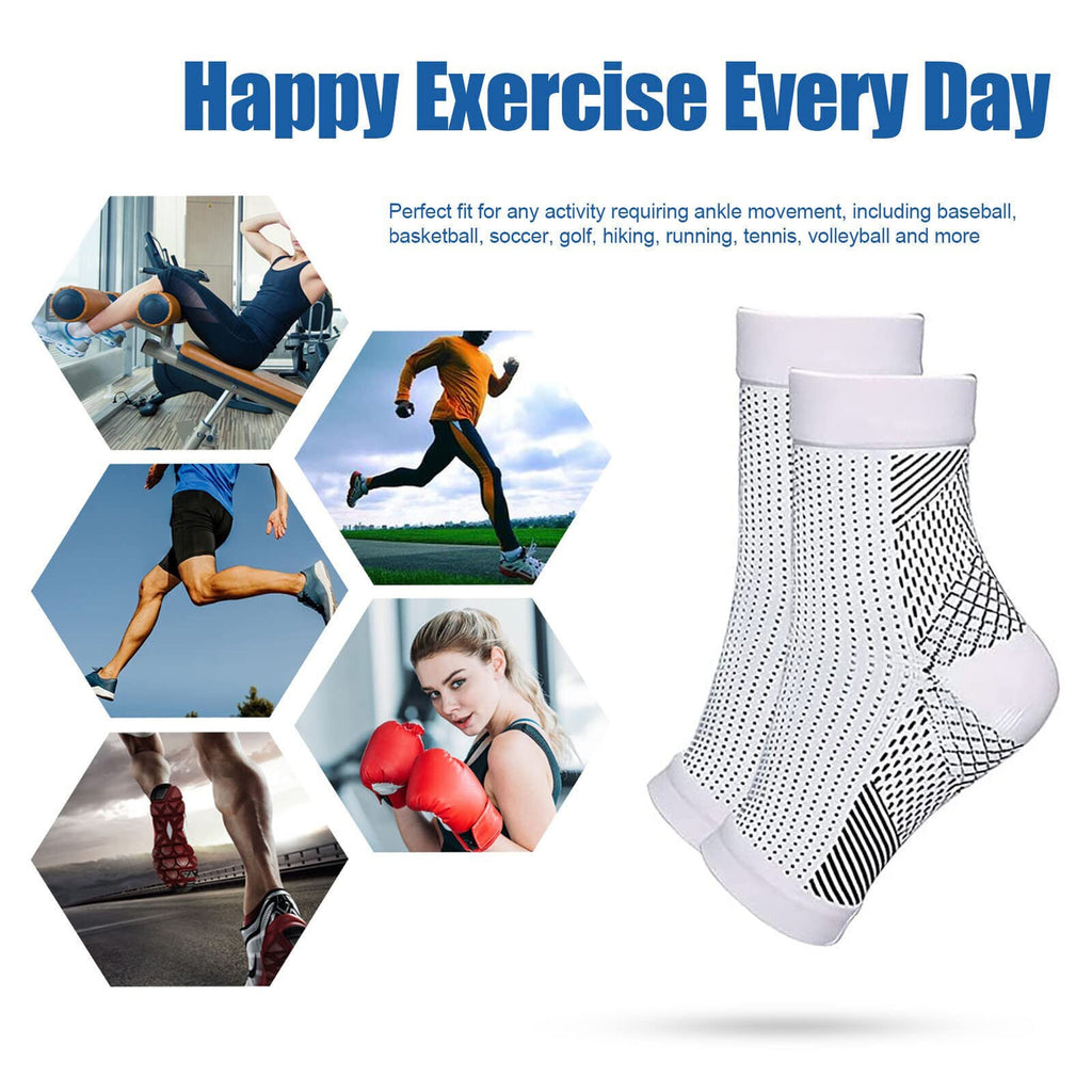 5 Pairs of Neuropathy Socks for Men and Women, Soothing Compression Socks New