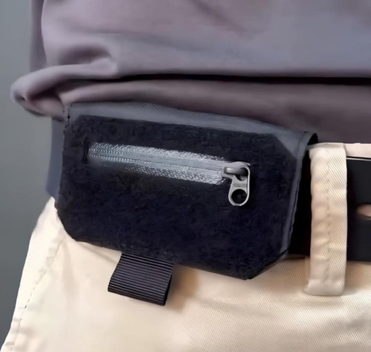 Slim Belt Wallet — Zero Bulk For Your Everyday Carry,Concealed Retractable