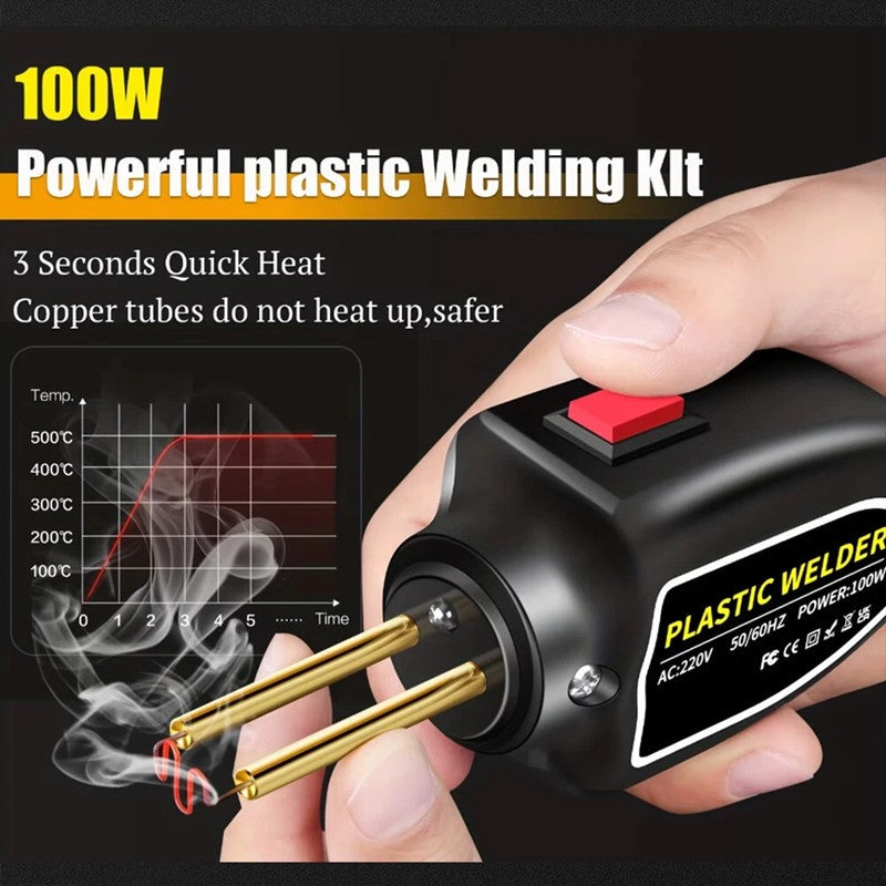 100W HOT STAPLER GUNS PLASTIC REPAIR CAR BUMPER WELDING WELDER MACHINE KIT
