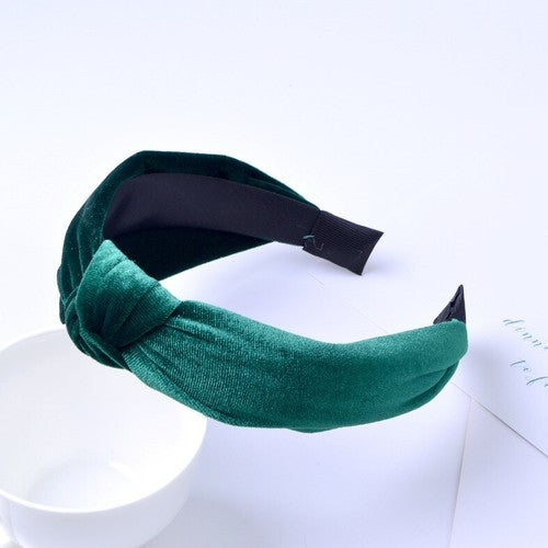 Women's Headband Twist Hairband Bow Knot Cross Tie Velvet Headwrap Hair Band New