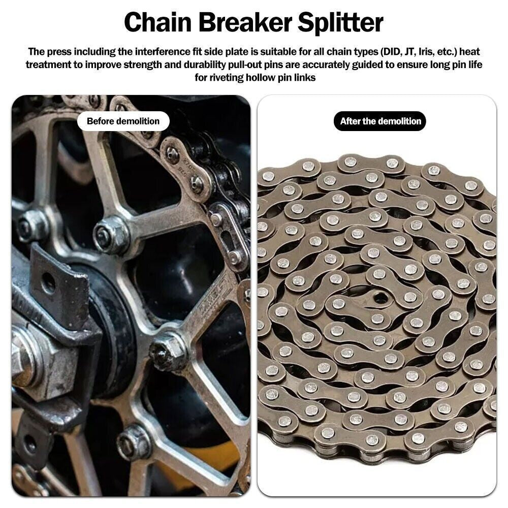 Motorcycle DID Heavy Duty Chain Riveter Breaker Splitter Riveting Tool Style New