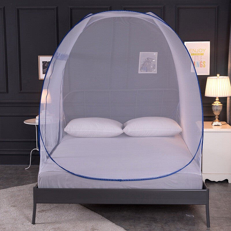 Portable Pop Up Bed Mosquito Net Tent w/ Bottom Insect Screen Canopy Folding UK
