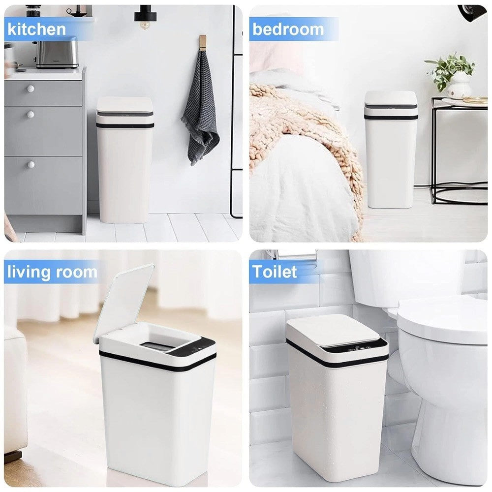 12L Automatic  Motion Sensor Waste Bin Rubbish Kitchen Trashcan Trash Can Smart