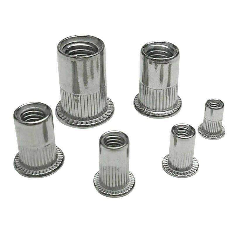 165pcs Stainless Steel Rivet Nut Kit Metric Rivnuts Nutsert Assorted M3 M10 Set