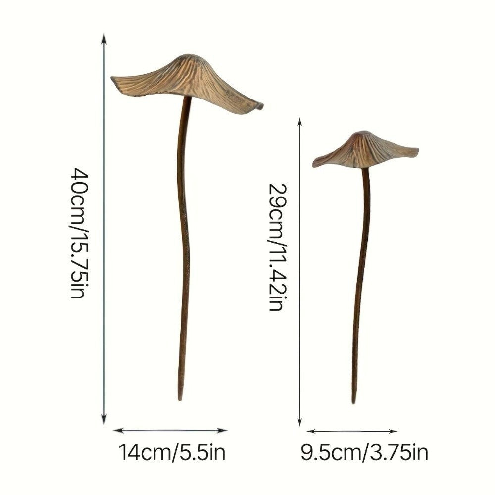 Halloween Decoration Metal Rusty Mushroom Metal Rusty Mushroom Plaque  Garden