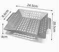 Grill Accessory Reusable Bbq Pan Barbecue Tray Cooking Accessories