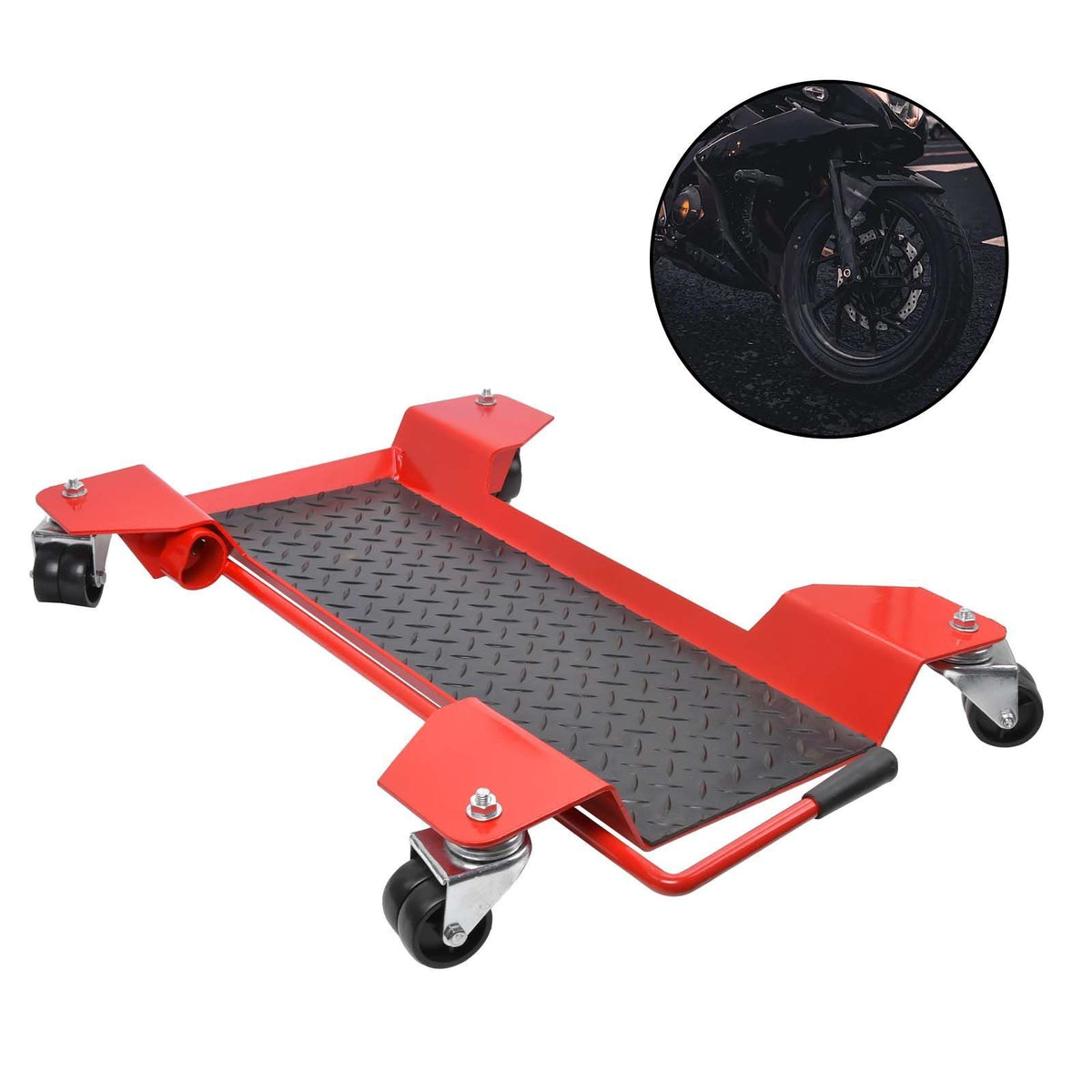 Motorbike Motorcycle Dolly Centre Stand Garage Mover Paddock Easy Park Up 350KG