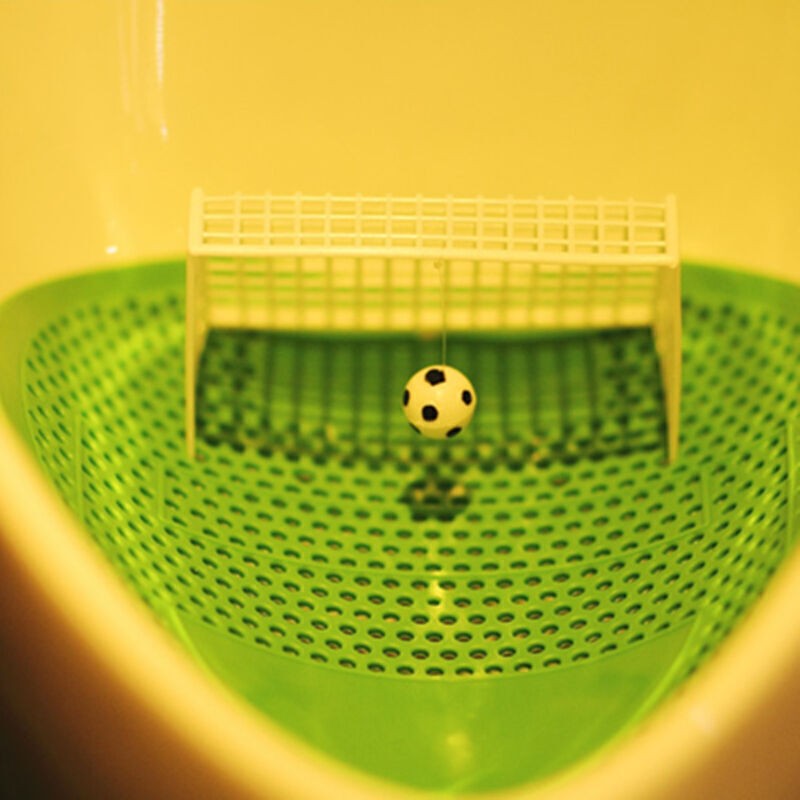 Home Garden Football Goal Design Urinal Screen Mats 5 Pack Soccer Style Mat