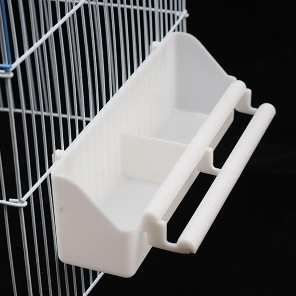 Bird Food Dispenser Parakeet Feeder Box Parrot Birds Water Hanging Bowl