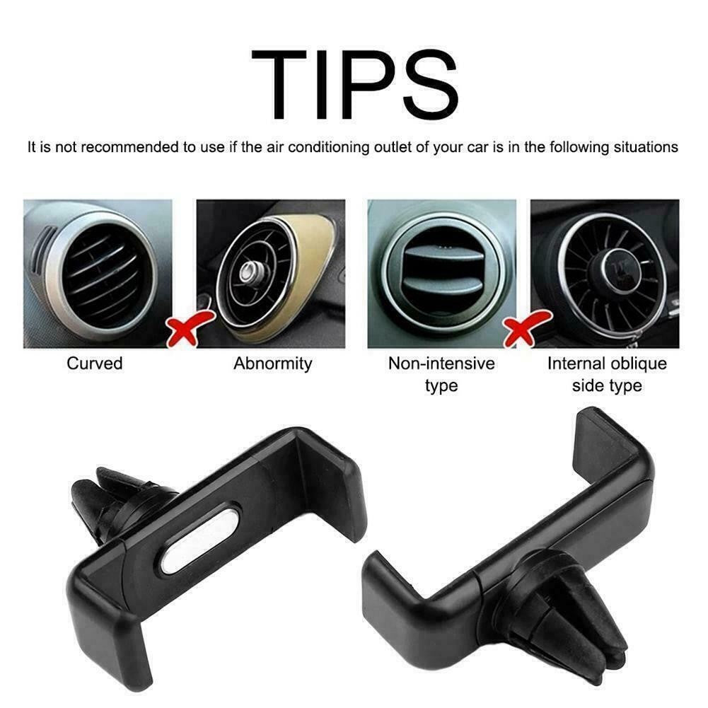 2X Universal 360° Rotating Car Mobile Phone Holder Air Vent Mount Cradle for GPS