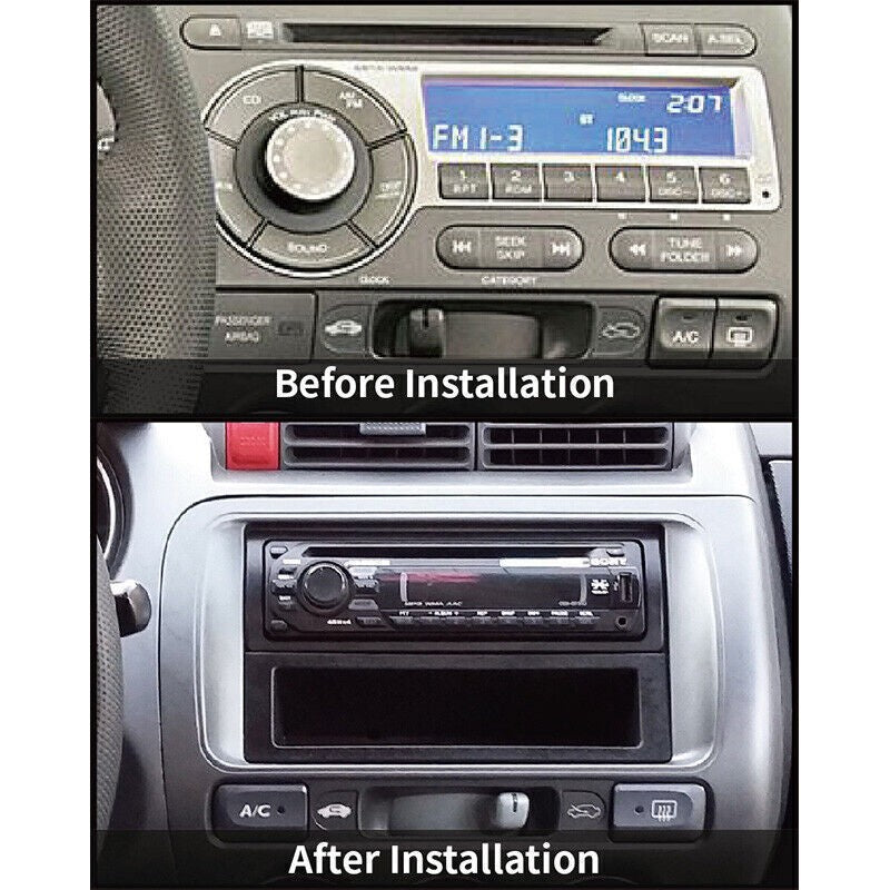 2 Din Radio Fascia for Honda Jazz Stereo Panel Dash Installation Trim Facia Kit