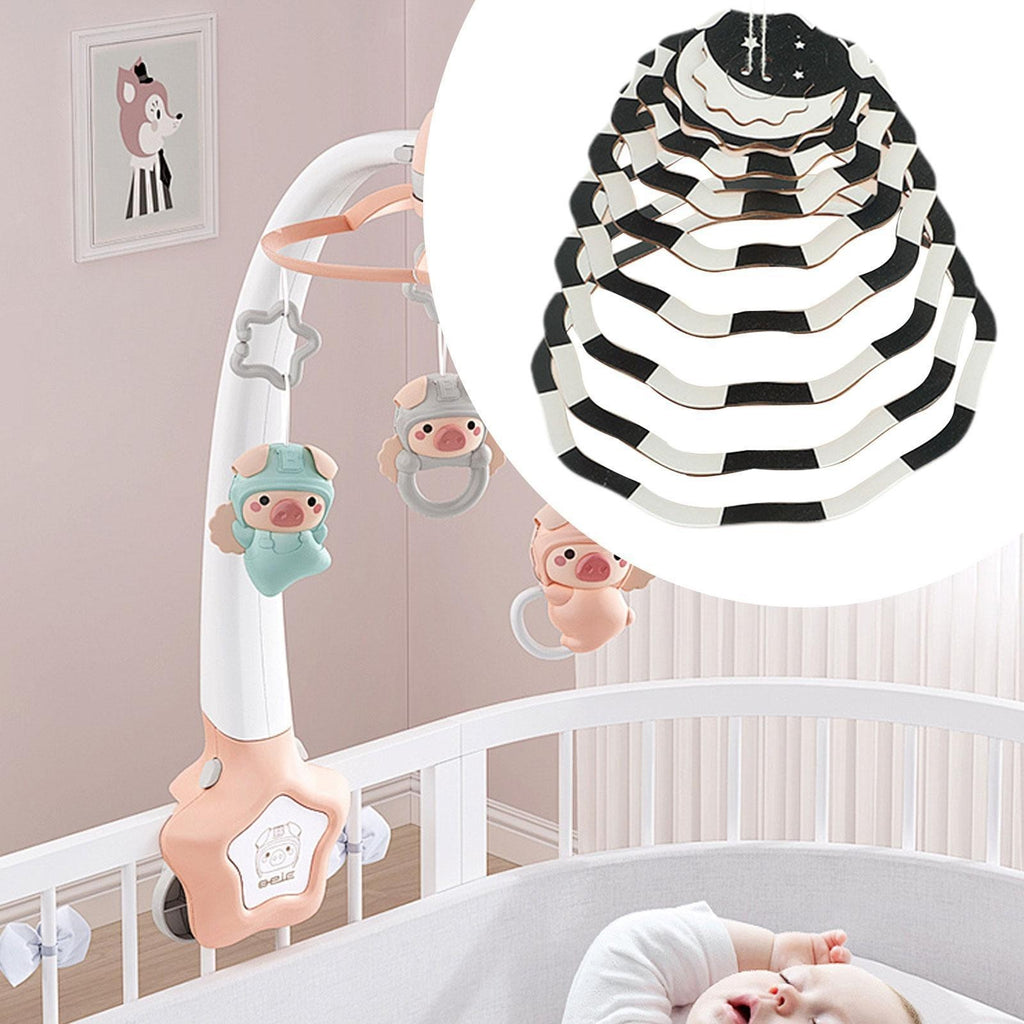 Baby Mobile for Crib Black and White Newborn Hanging Bed Bell