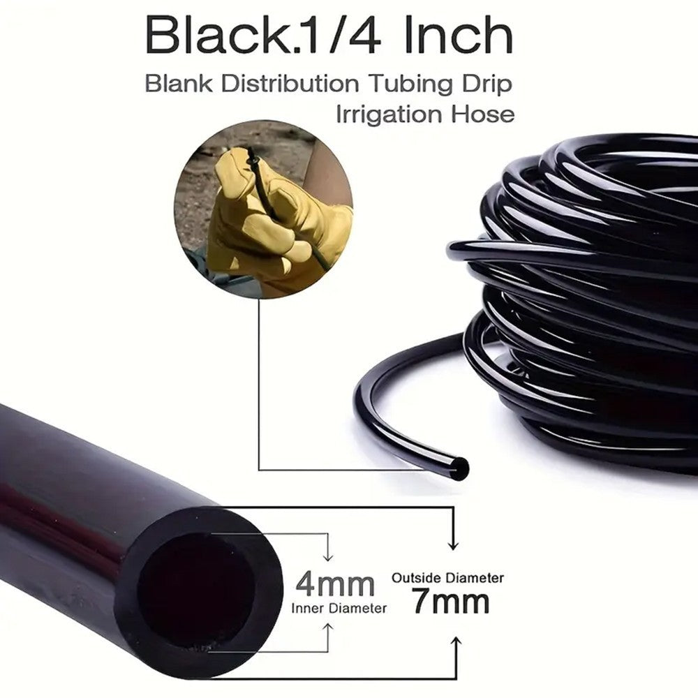 50M Drip Irrigation System Kit Garden Watering Hose Spray Nozzles