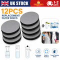 12pcs Micro Disc Water Filter Disc for Brita Fill & Go Water Filter Bottle