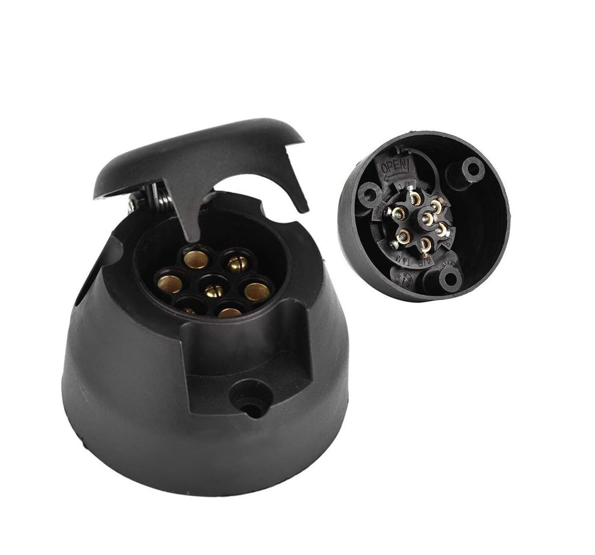 7 Pin Towing Electrics Plug And Socket 12n Type For Caravan Trailer Lights SET
