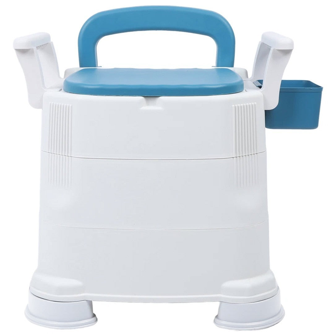 Adult Bedside Commode Toilet with Detachable Armrests Moible Odorless Toilet