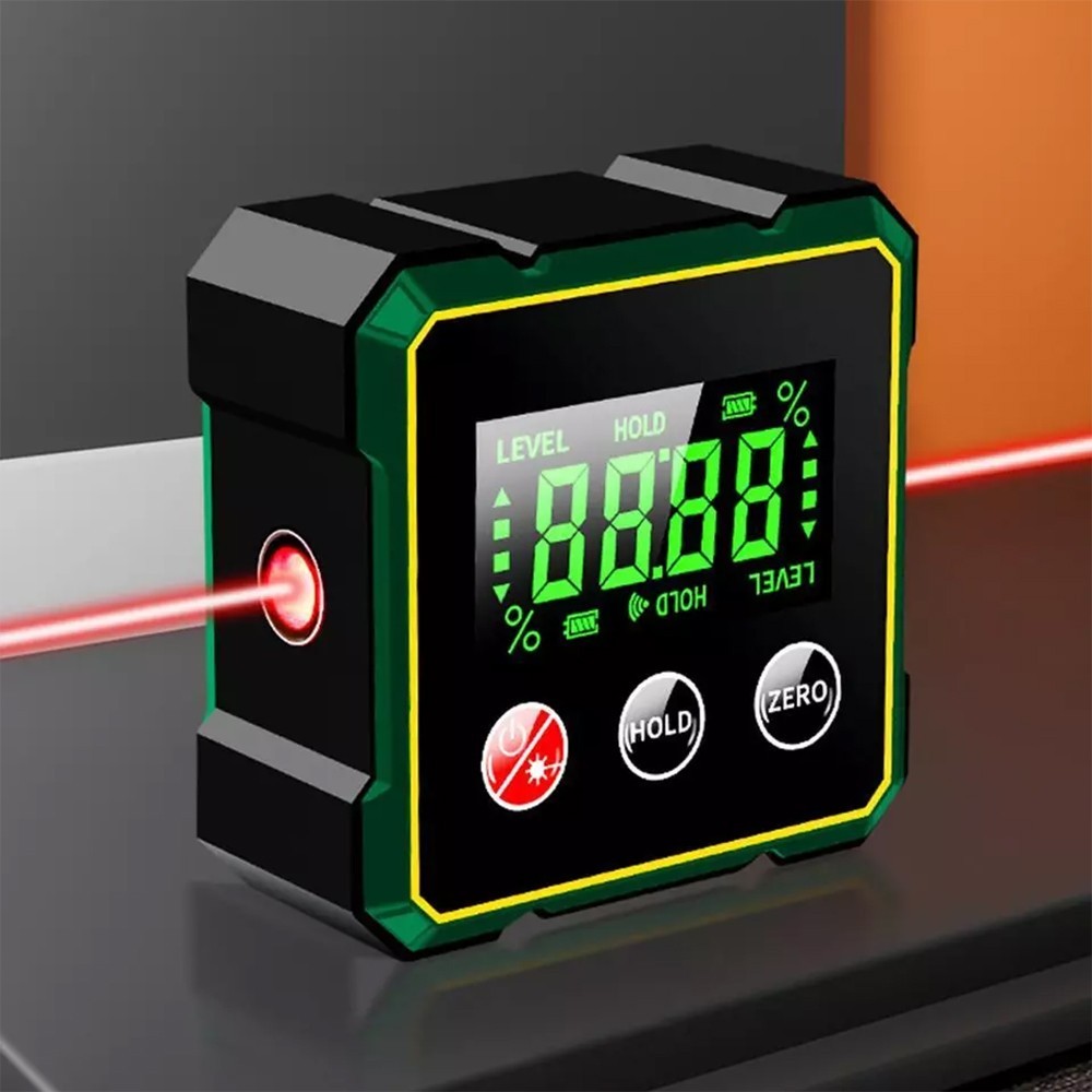 Magnetic Digital Angle Finder with Electronic-Laser, High Precision Angle Tool