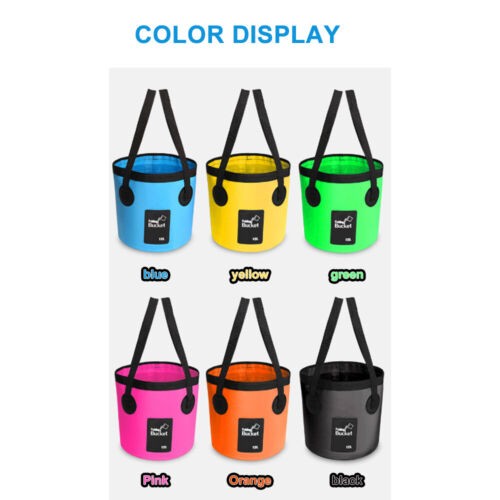 Collapsible Folding Bucket Beach Camping Fishing Portable Bag Waterproof 12L/20L