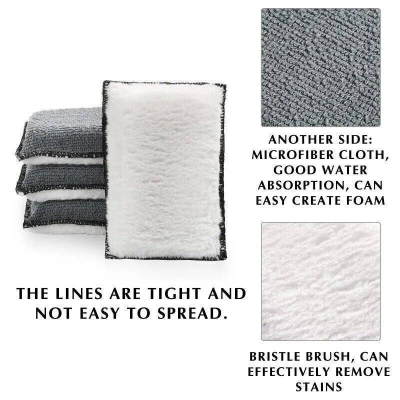 Pack of 12 Multi Purpose Interior Exterior Car Detailing Scrub Pad Home Cleaning