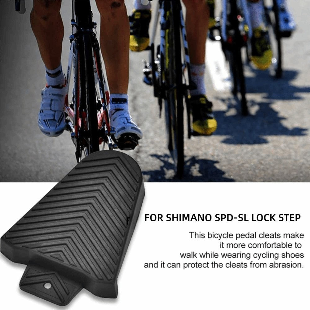 1 pair Black Bike Cleats Cover for Shimano SPD-SL Cleats SH10 SH11 SH12