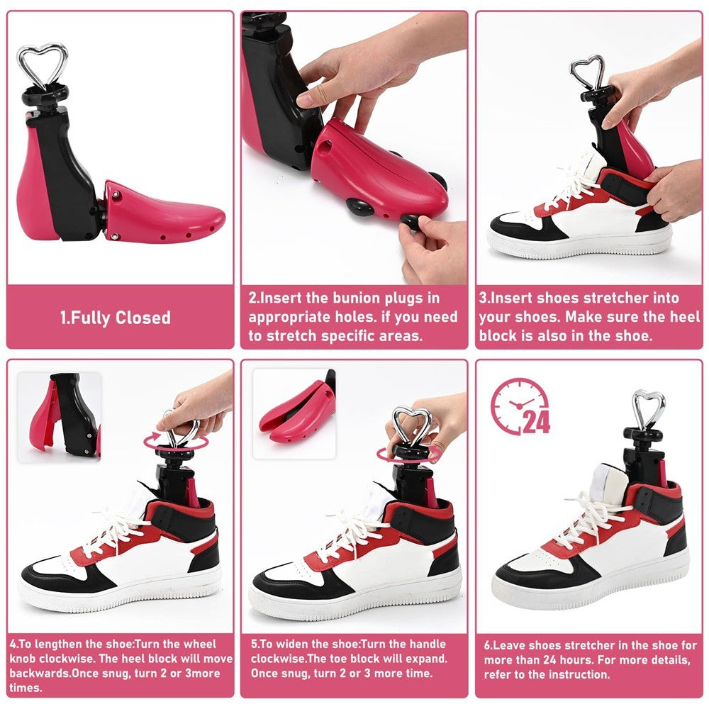 2pcs Boot Shoe Stretcher for Men&Women Shoe Tree Shaper Expander Stretcher Width