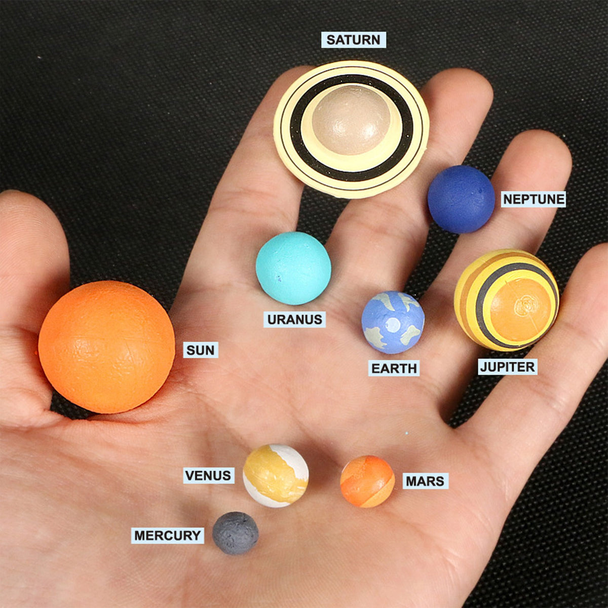 9PCS Solar System Model Kit Planet Model Teaching Toy Astronomy Science For Kids