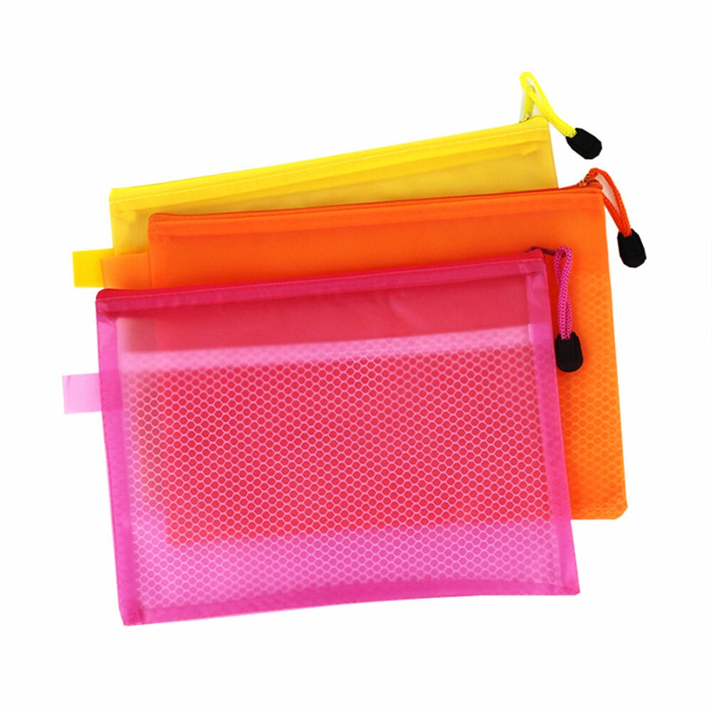 A4 Mesh Document zip Wallet Envelope File Folder Paper Portfolio Storage.*